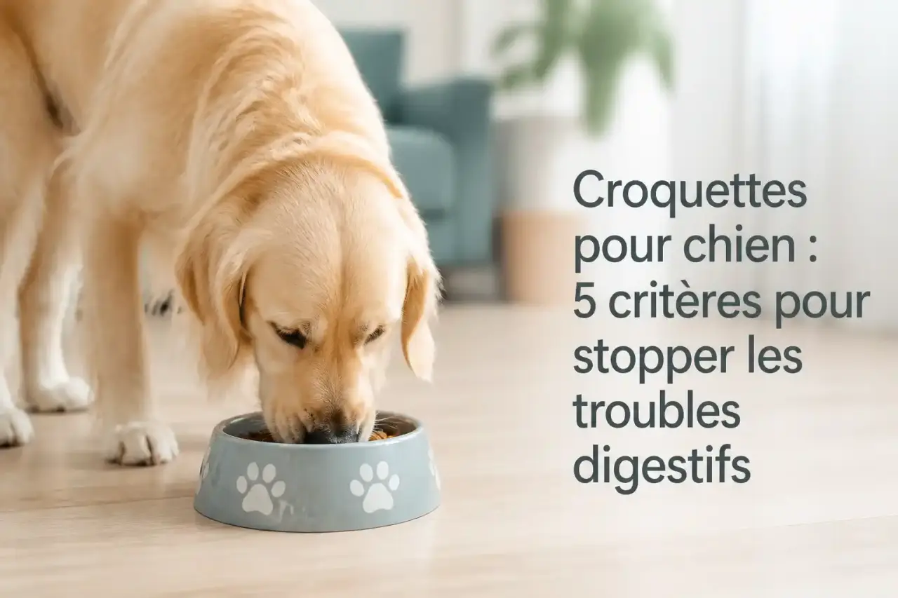 Croquettes pour chien : 5 critères pour stopper les troubles digestifs