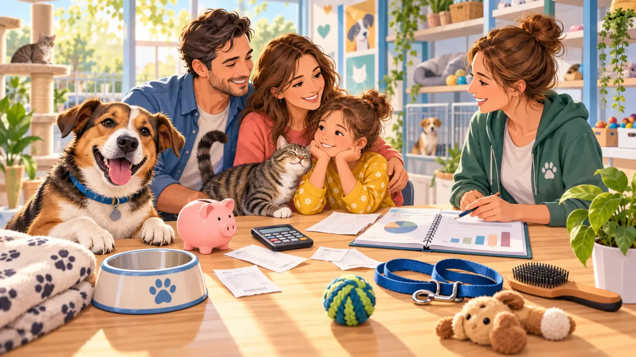 Chien et chat accueillis dans leur nouvelle famille après une adoption au refuge